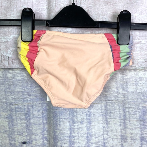 Jessica Simpson Striped Ruffle Two-Piece Swimsuit - Picture 11 of 16